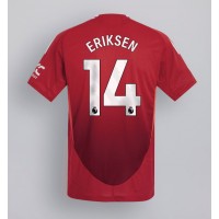 Camiseta Manchester United Christian Eriksen #14 Primera Equipación 2024-25 manga corta